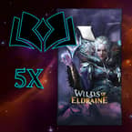 Buy x5 Digital Magic MTG Arena Codes to redeem 1 Wilds of Eldraine Booster each. Limit to 5 promo pack MTGA codes per account.