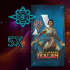 Buy x5 Digital Magic MTG Arena Codes to redeem 1 The Lost Caverns of Ixalan Booster each. Limit to 5 promo pack MTGA codes per account.