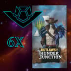 Buy x1 Digital Magic MTG Arena Code to redeem 6 Outlaws of Thunder Junction Booster Packs. Limit to 1 prerelease MTGA pack code per account.