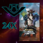 Buy x4 Digital Magic MTG Arena Code to redeem 24 Outlaws of Thunder Junction Booster Packs. Limit to 5 prerelease MTGA pack code per account.