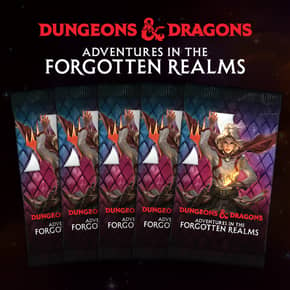 Buy x5 Digital Magic MTG Arena Codes to redeem 1 Adventures in Forgotten Realms Booster each. Limit to 5 promo pack MTGA codes per account.