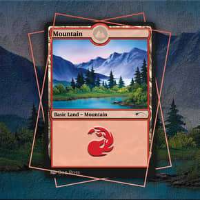 Buy x1 Digital Magic MTG MTGA Arena Code to redeem all the land cards from Happy Little Gathering by Bob Ross Secretversary Superdrop 2020 Secret Lair.
