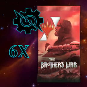 Buy x1 Digital Magic MTG Arena Code to redeem 6 The Brothers' War Booster Packs. Limit to 1 prerelease MTGA pack code per account.