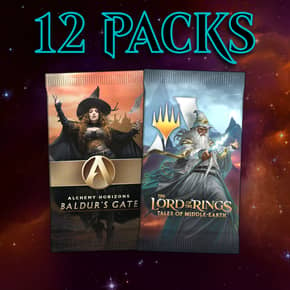 Purchase 2 MTG Arena digital codes to unlock 12 Historic Timeless booster packs. Each account is limited to one prerelease MTGA pack code per set.
