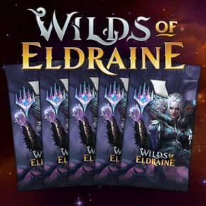 Buy x5 Digital Magic MTG Arena Codes to redeem 1 Wilds of Eldraine Booster each. Limit to 5 promo pack MTGA codes per account.