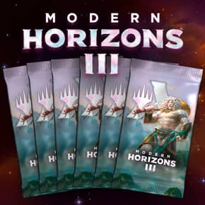 Buy x1 Digital Magic MTG Arena Code to redeem 6 Modern Horizons 3 Booster Packs. Limit to 1 prerelease MTGA pack code per account.