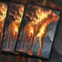Buy x1 Digital Magic MTG MTGA Arena Code to redeem Igneous Cur Sleeve from the "Cat vs Dog" promotion. Also known as Dog Week 3 Sleeve.