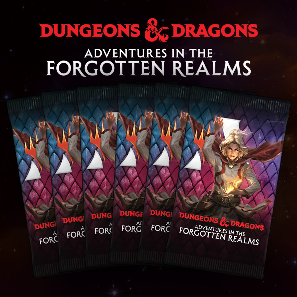 Buy x1 Digital Magic MTG Arena Code to redeem 6 Adventures in the Forgotten Realms Boosters. Limit to 1 prerelease MTGA pack code per account.