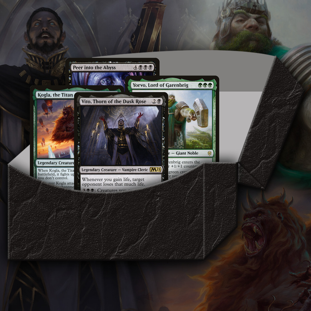 Buy x1 Digital Magic MTG Arena Code to redeem two Starter Kit Core Set 2021 Decks (Black + Green). Limit to 1 MTGA deck code per account.