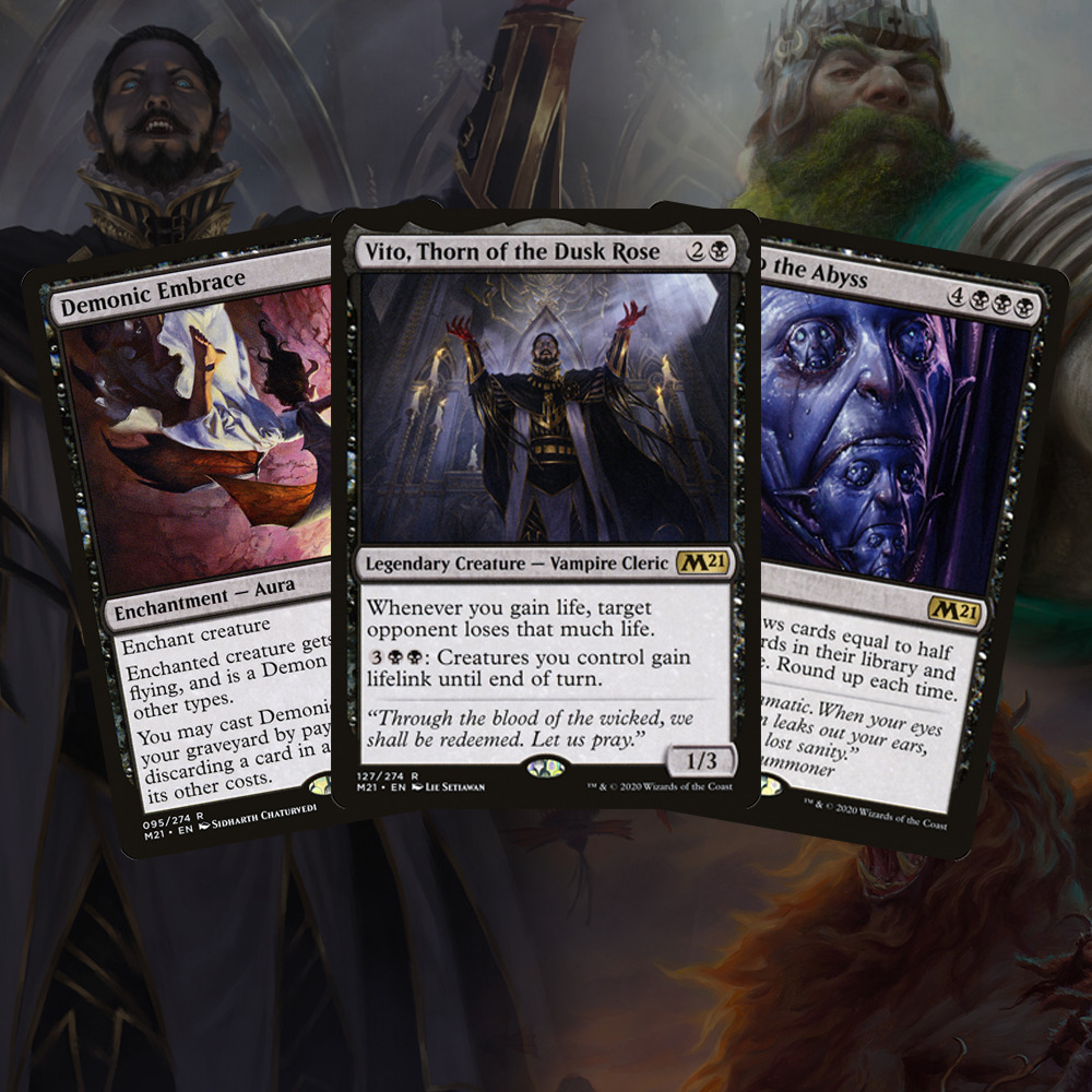 Buy x1 Digital Magic MTG Arena Code to redeem two Starter Kit Core Set 2021 Decks (Black + Green). Limit to 1 MTGA deck code per account.