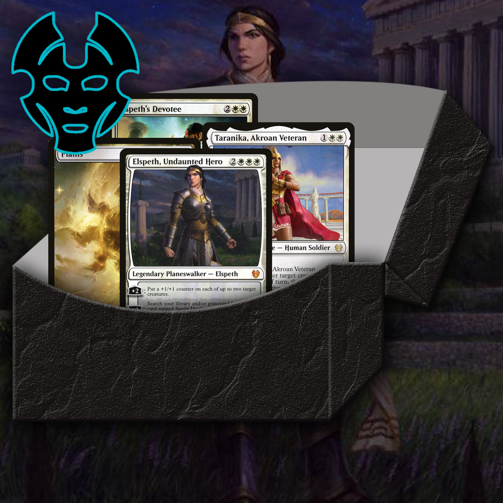 Buy x1 Digital Magic MTG Arena Code to redeem one Elspeth Theros Planeswalker Deck. Limit to 1 MTGA deck code per account.