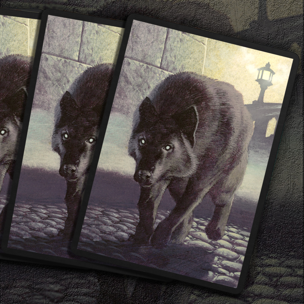 Buy x1 Digital Magic MTG MTGA Arena Code to redeem Watchwolf Sleeve from the "Cat vs Dog" promotion. Also known as Dog Week 2 Sleeve.