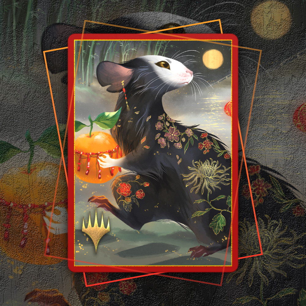 Buy x1 Digital Magic MTG MTGA Arena Code to redeem Year of the Rat Pack Rat Sleeve from Secret Lair.