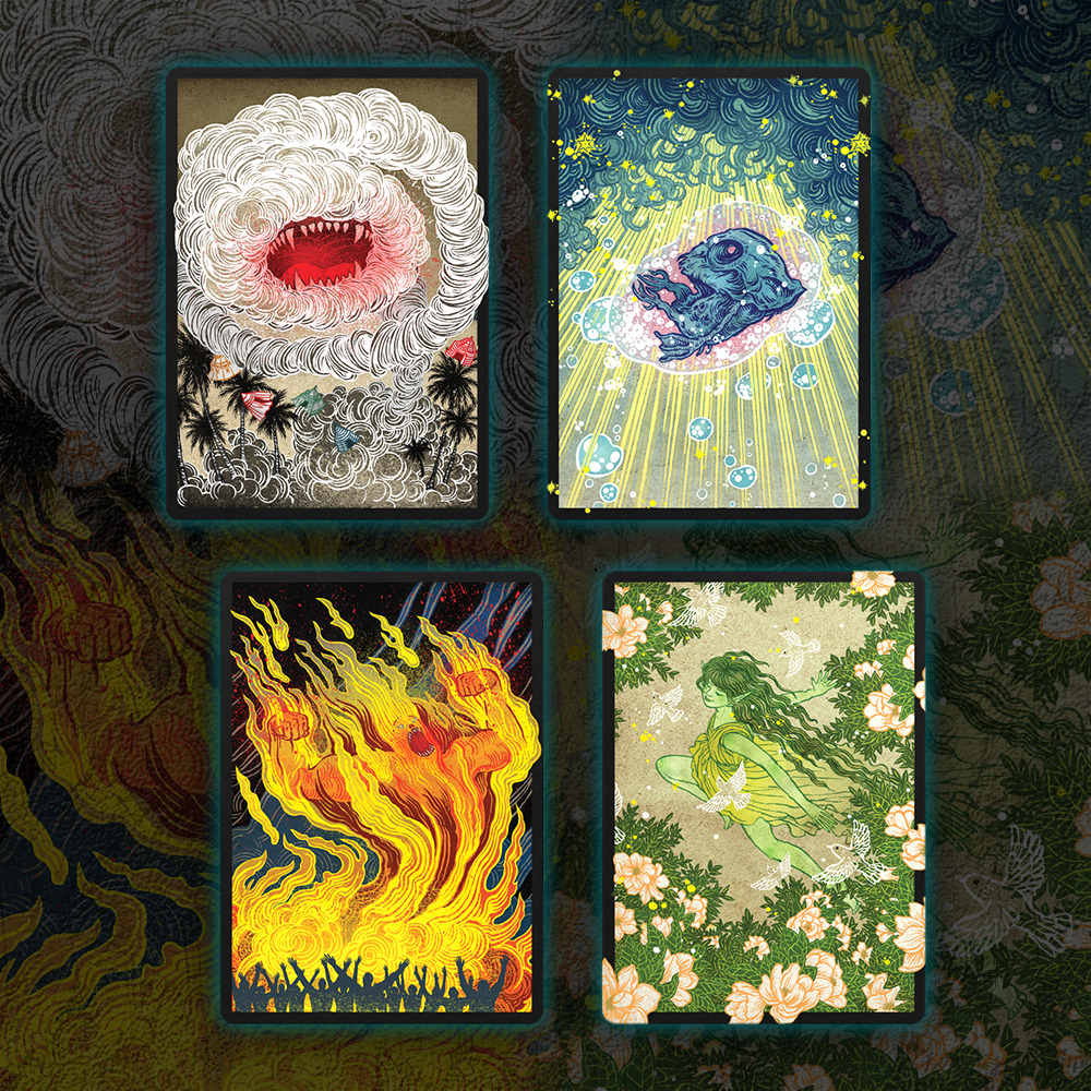 Buy x1 Digital Magic MTG MTGA Arena Code to redeem all 4 Special Guest: Yuko Shimizu Sleeves from the February Superdrop 2022 Secret Lair.