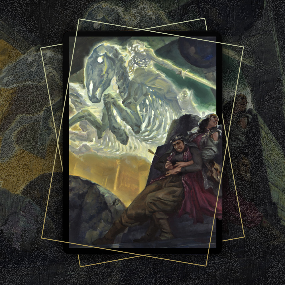 Buy x1 Digital Magic MTG MTGA Arena Code to redeem all 4 Artist Series: Sidharth Chaturvedi Sleeves from the April Superdrop 2022 Secret Lair.