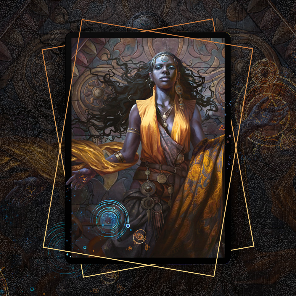 Buy x1 Digital Magic MTG MTGA Arena Code to redeem all 4 Artist Series: Magali Villeneuve Sleeves from the April Superdrop 2022 Secret Lair.