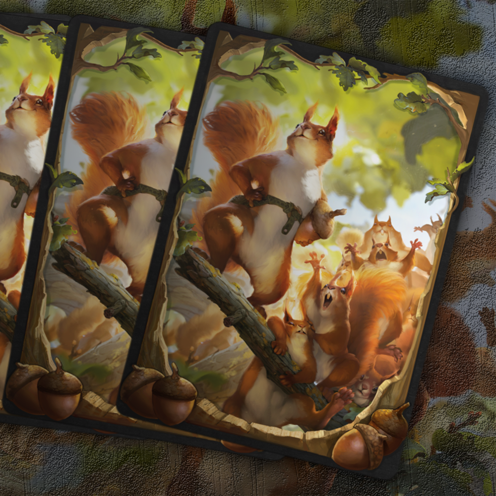 Magic MTG Arena We Hope You Like Squirrels Sleeve Code