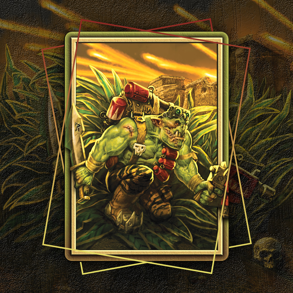 Buy x1 Digital Magic MTG MTGA Arena Code to redeem all 4 Secret Lair x Warhammer 40,000: Orks Sleeves from the October Superdrop 2022 Secret Lair.