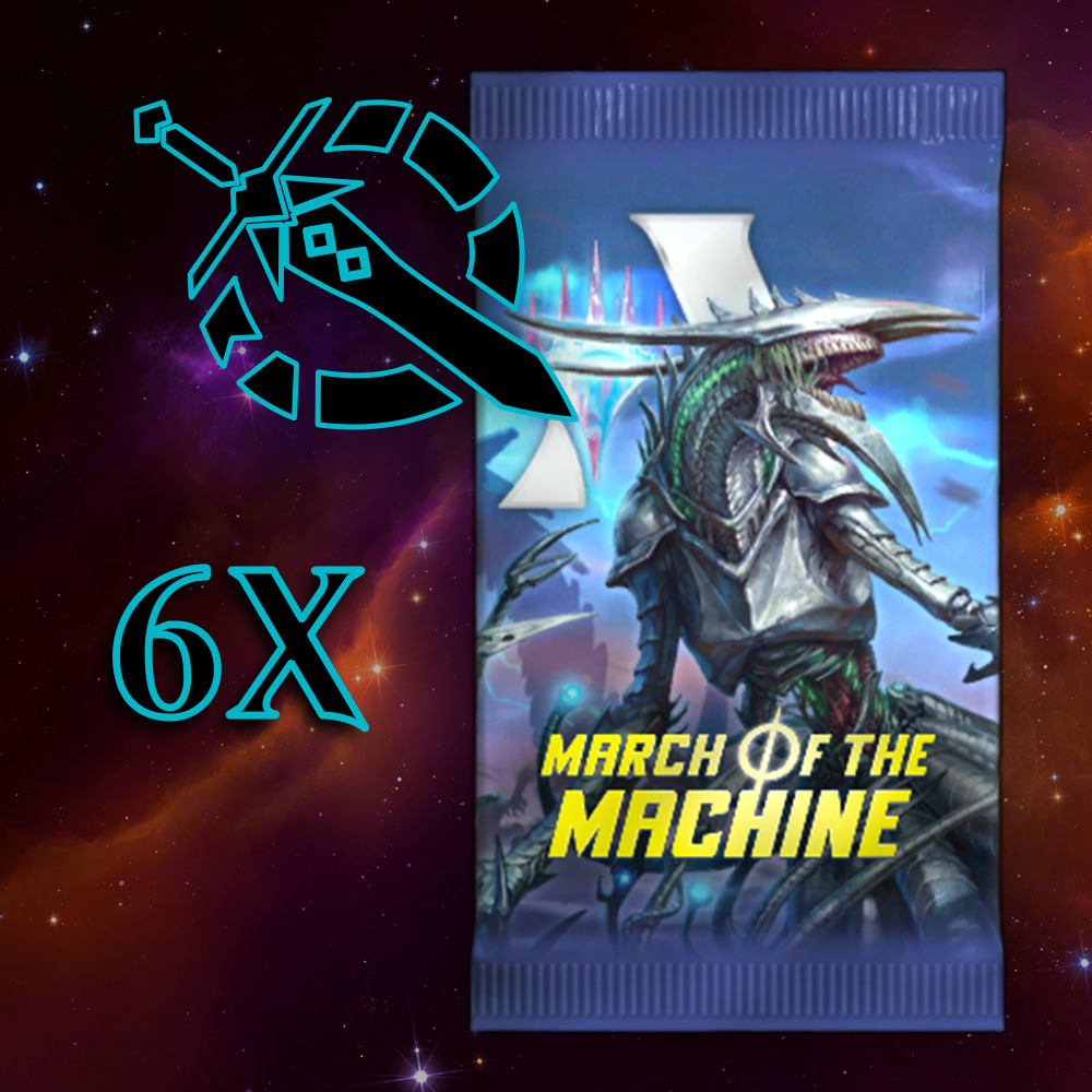 Buy x1 Digital Magic MTG Arena Code to redeem 6 March of the Machine Booster Packs. Limit to 1 prerelease MTGA pack code per account.