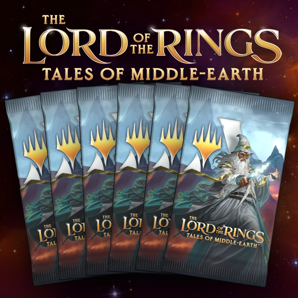 Buy x1 Digital Magic MTG Arena Code to redeem 6 The Lord of the Rings Booster Packs. Limit to 1 prerelease MTGA pack code per account.