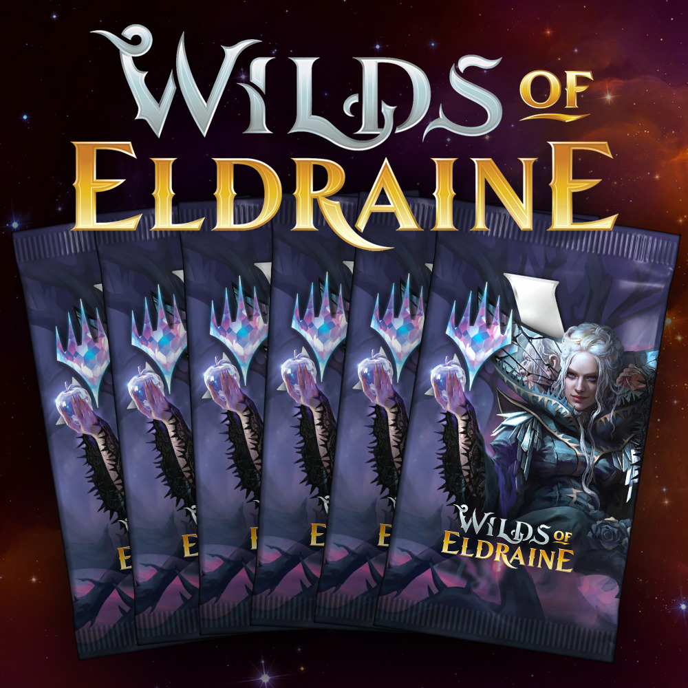 Buy x1 Digital Magic MTG Arena Code to redeem 6 Wilds of Eldraine Booster Packs. Limit to 1 prerelease MTGA pack code per account.