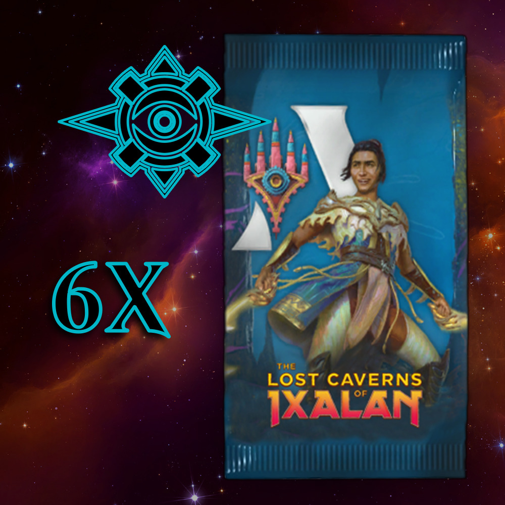 Buy x1 Digital Magic MTG Arena Code to redeem 6 The Lost Caverns of Ixalan Booster Packs. Limit to 1 prerelease MTGA pack code per account.