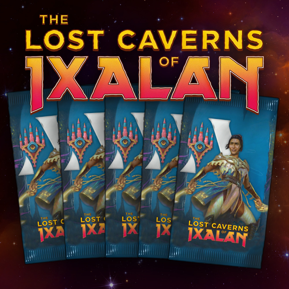 Buy x5 Digital Magic MTG Arena Codes to redeem 1 The Lost Caverns of Ixalan Booster each. Limit to 5 promo pack MTGA codes per account.