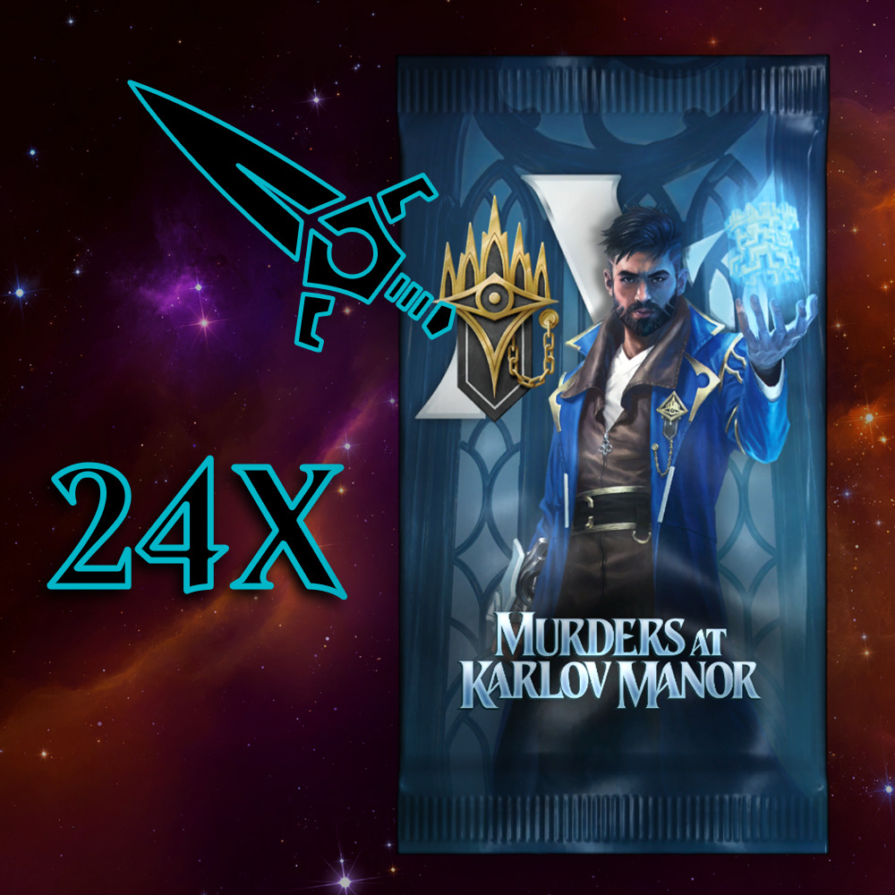 Buy x4 Digital Magic MTG Arena Code to redeem 24 Murders at Karlov Manor Booster Packs. Limit to 5 prerelease MTGA pack code per account.