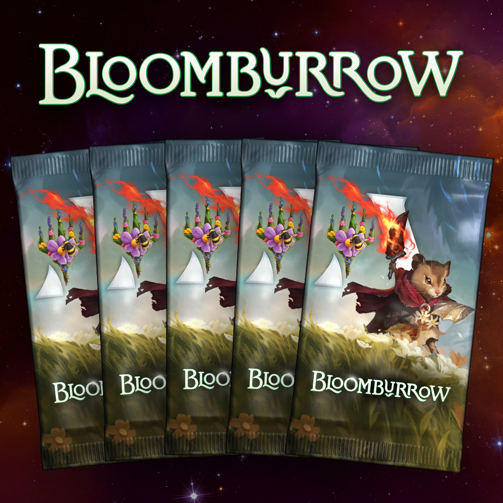 Buy x5 Digital Magic MTG Arena Codes to redeem 1 Bloomburrow Booster each. Limit to 5 promo pack MTGA codes per account.