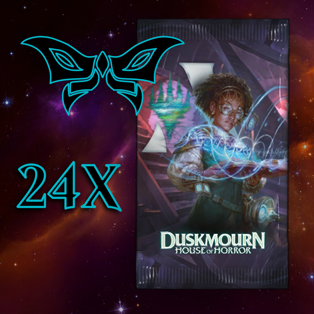 Buy x4 Digital Magic MTG Arena Code to redeem 24 Duskmourn: House of Horror Booster Packs. Limit to 5 prerelease MTGA pack code per account.