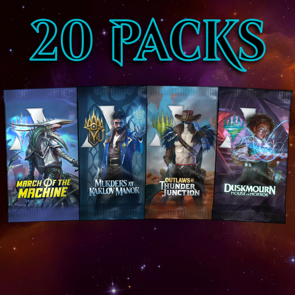 Buy x20 Digital Magic MTG Arena Codes to redeem 20 booster packs from Standard. Limit to 5 MTGA promo pack codes from each set per account.