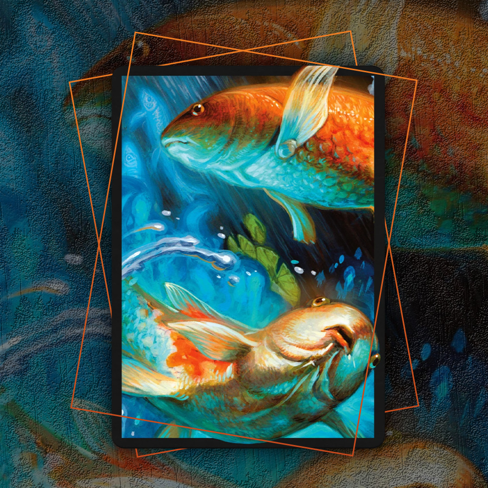 Buy x1 Digital Magic the Gathering MTG MTGA Arena Code to redeem Rainbow Koi Sleeve, and Companion Discount Code.