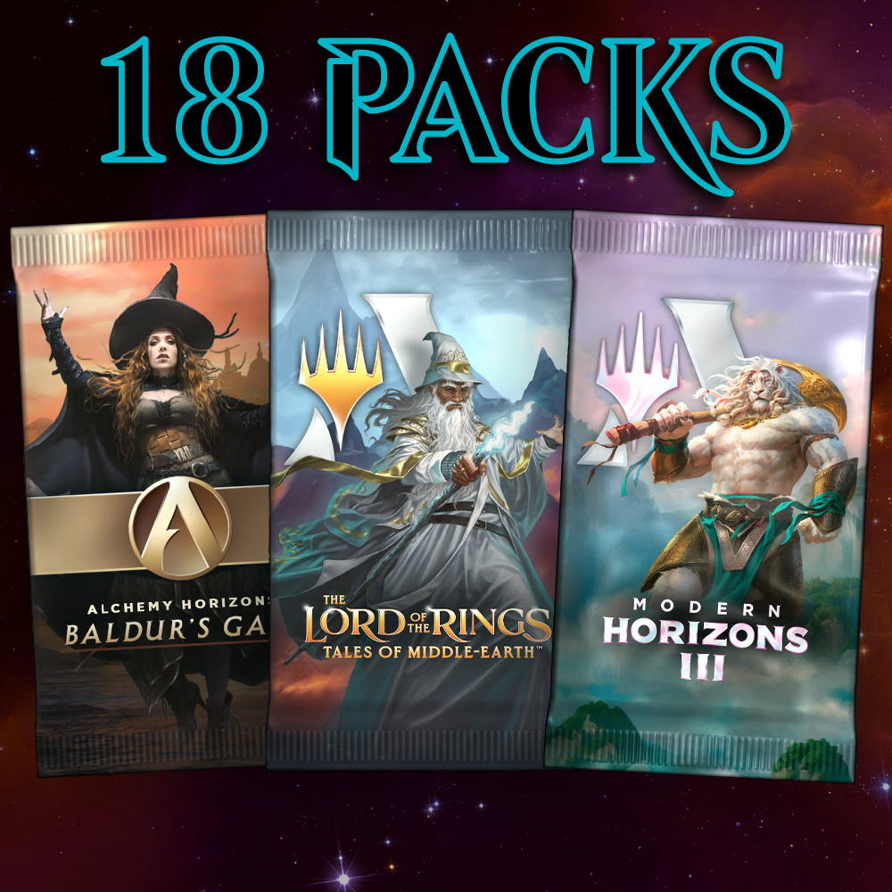 Purchase 3 MTG Arena digital codes to unlock 18 Timeless booster packs. Each account is limited to one prerelease MTGA pack code per set.